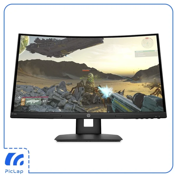 مانیتور گیمینگ HP X24c 144hz FHD عکس روبه‌رو