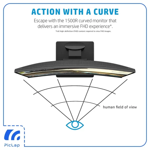 HP X24c 144hz curved monitor piclap img3