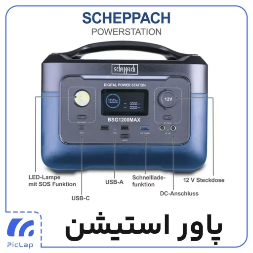 پاوراستیشن شپاخ ۱۲۰۰ وات پورتها